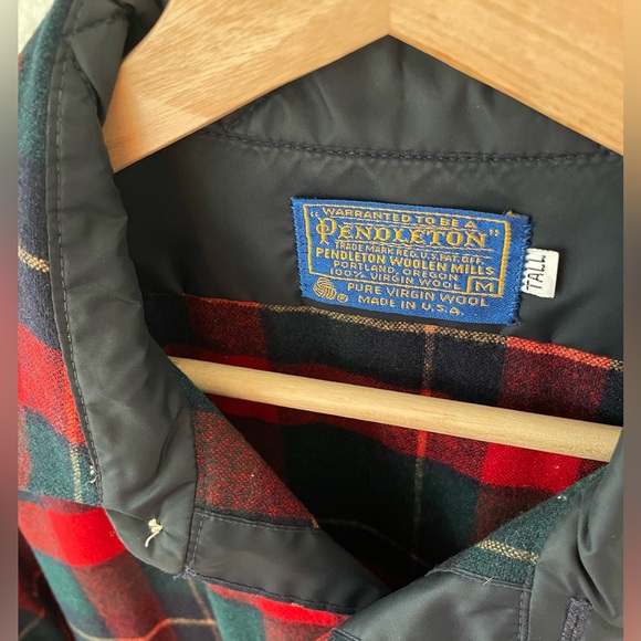 Vintage Pendleton Wool Button Down Shirt Kilkore Tartan Tall - Picture 9 of 13